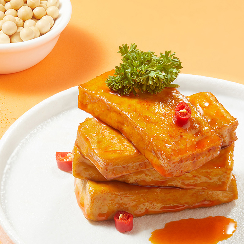 梅州客家豆干 甄选当地原食材 两种口味特色休闲小吃